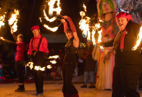 Fire dancers at EmberFest