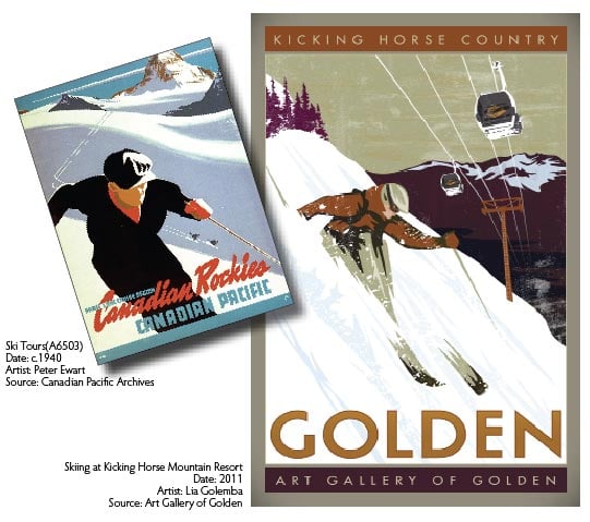 golden we call this home cpa agog skiing posters